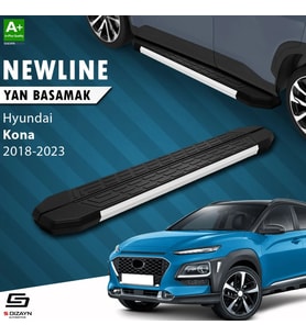 S-Dizayn Hyundai Kona NewLine Aluminyum Yan Basamak 173 Cm 2018-2023 A+ Kalite