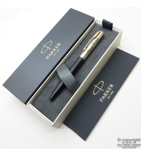 Parker Jotter Metal Mat Siyah GT Dolma Kalem  İsme Özel Kalem  Hediyelik Kalem