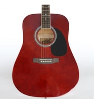 Almira F650N-WR Akustik Gitar (Şarap Kırmızısı)  Kesik Kasa (Cutaway) Çelik Telli