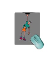 SonicTouch Fido Dido Temalı Gri Kaymaz Taban Pürüzsüz Yüzey Gamer Oyuncu Dikişsiz Mouse Pad 17x21cm (Açık Gri)