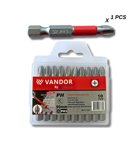 Vandor Anti Slip Bit Kaydırmaz Bits S2 Yüksek Kalite Çelik PH3 50 - 729927867335