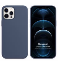 Microsonic Apple iPhone 12 Pro Max Kılıf Liquid Lansman Silikon Gri