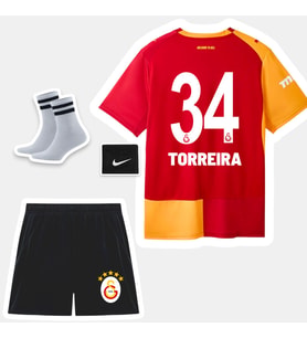Torreıra-34 Gâlâtâsârây 26-27 Yeni Sezon Çocuk Futbol Forması - 4'lü Set
