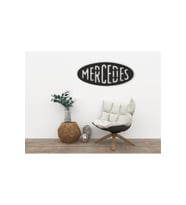 Mercedes Dudak Ahşap Mdf Lazer Kesim Tablo