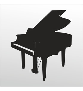 Folyo Sticker Piyano 70cm Uzunluk (Karışık)
