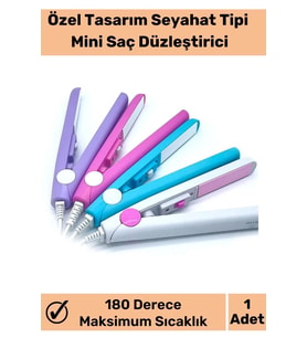 Özel Üretim Farklı Renk Seçenekleriyle Seyahat Tipi Mini Saç Düzleştirici