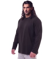 Erkek Büyük Beden 115 - 155 Kilo Arası Uygun Bedenli % 100 Pamuk Uzun Kol Bisiklet Yaka Sweatshirt