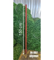 Köşebent Demir Sivri Antipaslı-( 30 x 30 ) -3mm 150 cmYükseklik (50-Adet) (Kırmızı)