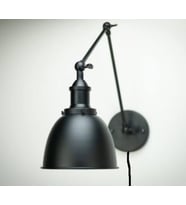 MYLİGHTS  RERO RUSTİK VİNTAGE  FİŞLİ KABLOLU ANAHTARLI AKROBATİK APLİK  YATAK BAŞI APLİK Siyah