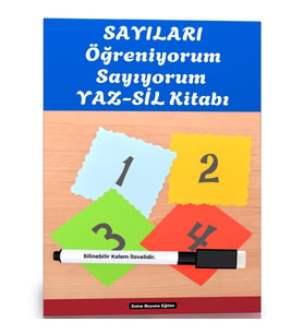 Sayıları Öğreniyorum Sayıyorum YAZ-SİL Kitabı