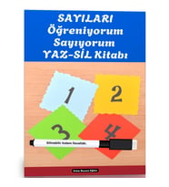 Sayıları Öğreniyorum Sayıyorum YAZ-SİL Kitabı