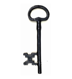Bilge Anahtar Biblo, 210x66 mm - Büyük Boy, Retro, Vintage, Antika Stil Süs Dekor Aksesuar Anahtarı