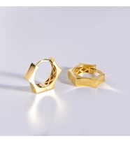 14 Ayar İtalyan Yıldız Altın Küpe 3,15 gr