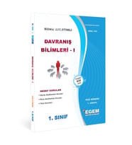 Egem Yayınları AÖF 1. Sınıf Davranış Bilimleri Güz Dönemi 1. Yarıyıl Konu Anlatımlı Soru Bankası (Çok Renkli)