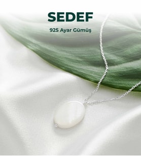 Luxtone Sertifikalı Sedef 925 Ayar Gümüş Kolye Kadın Takı LX0870KL