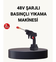 Taşınabilir Basınçlı Yıkama Makinesi – 5M Hortumlu, Köpük Şişeli, 48V Güçlü