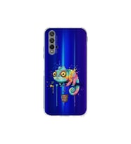 Honor 20 ile Uyumlu Splash Bukalemun Tasarımlı Şeffaf Silikon Kılıf