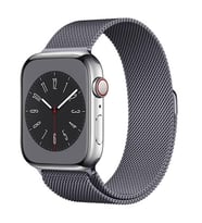 Apple Watch 7 45mm Uyumlu Kordon Hasır Metal Mıknatıslı Zore Band-01 Kayış (Gri)