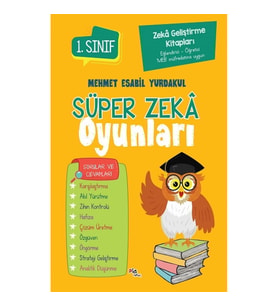 Zeka Geliştirme Kitapları Süper Zeka Oyunları 1.Sınıf