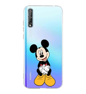 Huawei P Smart s  Kamera korumalı Kapak Mickey Mouse Tasarımlı  Şeffaf Kılıf