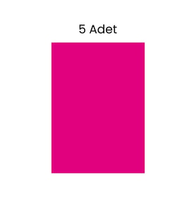Fosforlu Fon Kartonu 5 Adet 50x70 Pembe