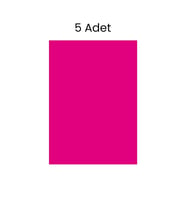 Fosforlu Fon Kartonu 5 Adet 50x70 Pembe