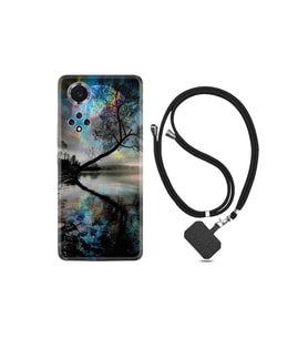 Huawei Nova 9 Kılıf Resimli Desenli Silikon Boyun Askılı Dream World 1839