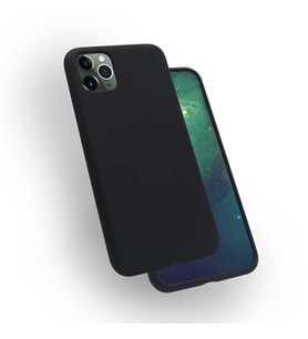 Uyumlu Model Apple iPhone 11 Pro Kılıf Lansman Silk Case (Siyah)