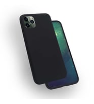 Uyumlu Model Apple iPhone 11 Pro Kılıf Lansman Silk Case (Siyah)