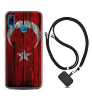 Huawei P20 Lite Mate 10 20 Lite Pro P40 Lite KılıfBoyun Askılı Silikon Şanlı Türk Bayrağı 2 1317