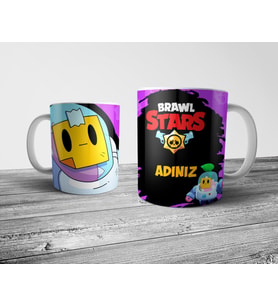 Pixxa  Brawl Stars Sprout Kişiye Özel İsimli Kupa Bardak