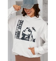 Billie Eilish Baskılı Unisex Oversize Şarkıcı Hoodie