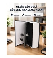 Mey İthalat® Anahtarlı Gizli Kitap Kasa – Metal İç Yapı, Kamuflajlı Sözlük Tasarım