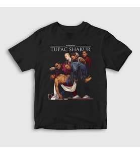 Presmono Unisex Çocuk Siyah Entombment Of 2pac Tupac Shakur T-Shirt 441782tt