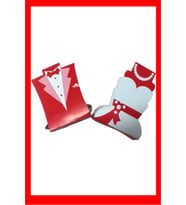 dağıtmalık hediyelik kına 50 li kırmızı (Kırmızı-Beyaz)