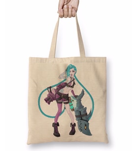 League Of Legends Jinx Bez Çanta Uzun Saplı