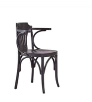 Sandalye 1984 Zus2204 Kulak Sırtlık Model Siyah Renk Kayın Bambu Ayk Oval El Yapı