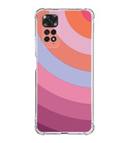 Xiaomi Redmi Note 11s Kamera ve Köşe  Korumalı Antishock Kapak Renk Cümbüşü Tasarımlı Şeffaf Kılıf