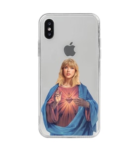 Iphone Xsmax Uyumlu Taylor Swift Desenli Şeffaf Telefon Kılıfı