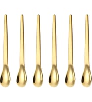 Lexroo 201 Çelik 6 Adet Gold Mat 12,5 cm Klasik Çay Kaşığı cin941sr-6