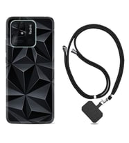 Xiaomi Redmi Note 7 8 9 Pro 10 2022 10 Pro 10S Kılıf Boyun Askılı Silikon Prizmalar 1782
