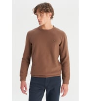 Erkek Selanik Sweatshirt Brown