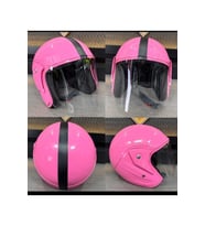 Yarım Model Pembe Kask - Açık Kask Pembe L BEDEN BUFF BOYUNLUK HEDİYELİ