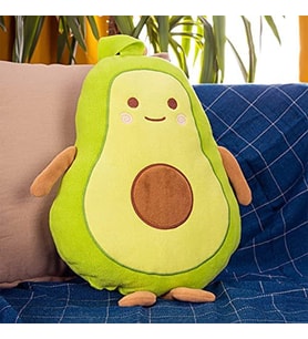 Avokado Pelüş Yastık 30cm (Yeşil)