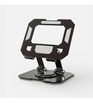 Döner Tablet Standı, 360° Dönebilen ve Katlanabilir Tasarımlı Ayarlanabilir Tutucu, Siyah, Ofis, Eğl