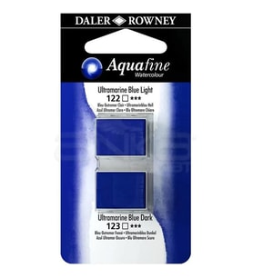 Daler Rowney Aquafine Sulu Boya Tablet 2li Ultramarine Blue Light-Ultramarine Blue