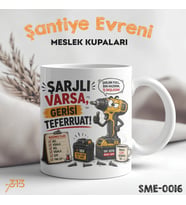 Ustaya Özel Komik Kupa – Şarjlı Varsa Gerisi Teferruat Baskılı Seramik Kupa