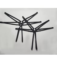 ASM1217 Kadın 2 Li Siyah Yıldızımsın Çift Lastik Tanga