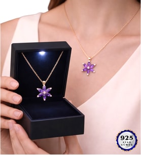 925 Ayar Gümüş Kolye - Premium Işıklı Özel Kutusunda - Farklı Model Seçenekleriyle (Model 1)