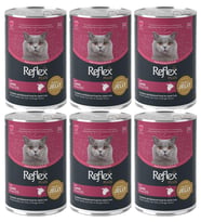 Reflex Plus Jöle içinde Et Parçacıklı Kuzu Etli Yetişkin Kedi Konservesi 400 gr*